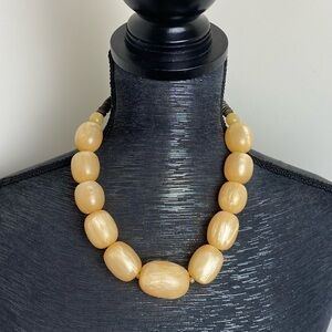 Beige Beaded Necklace